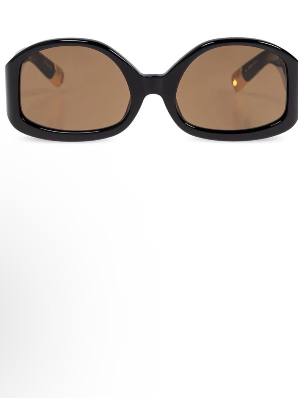 New! Jacquemus Black Frame Sunglasses with Brown Lenses - Picture 2 of 12